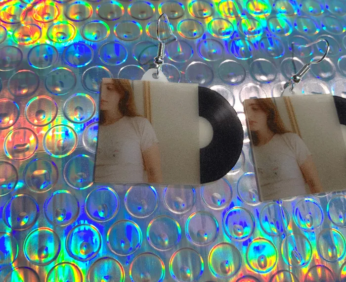 Earrings Sam Makes Things Clairo Immunity Vinyl Album Handmade Earrings