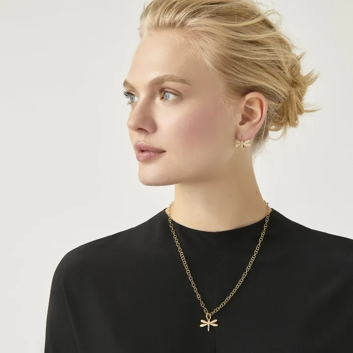Earrings Temple St Clair Temple St Clair Diamond Dragonfly Earrings