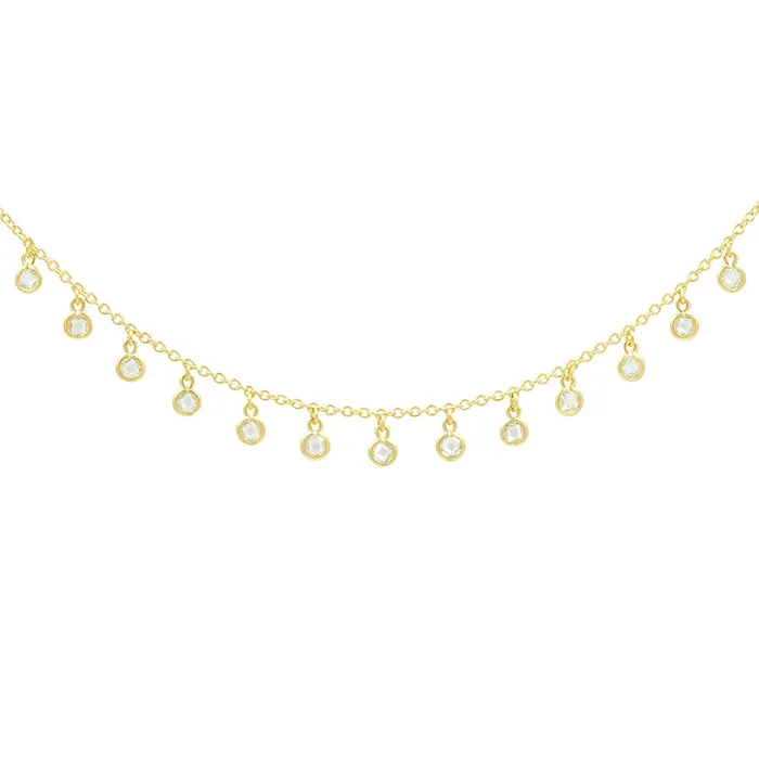 Freida Rothman Necklaces Freida Rothman Signature Bezel Drop Choker Necklace Freida Rothman Necklaces Freida Rothman Signature Bezel Drop Choker Necklace