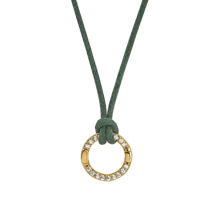 Goldbug Charm Clasp Waxed Cord Necklace Goldbug Collection Necklaces