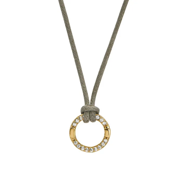 Goldbug Charm Clasp Waxed Cord Necklace Goldbug Collection Necklaces