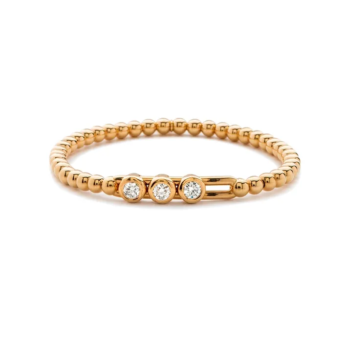 Hulchi Belluni 18K Rose Gold Diamond Stretch Bracelet Hulchi Belluni Bracelets Hulchi Belluni 18K Rose Gold Diamond Stretch Bracelet Hulchi Belluni Bracelets
