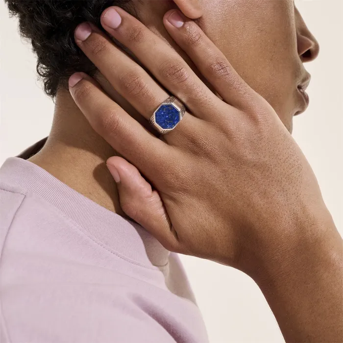 John Hardy Silver Octagon Siget Ring John Hardy Rings