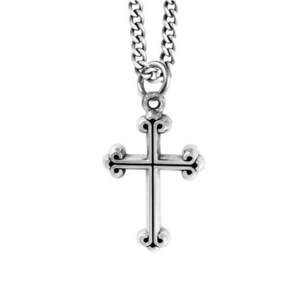 King Baby Studio King Baby Sterling Silver ExtraSmall Traditional Cross Pendant Necklace Necklaces King Baby Studio King Baby Sterling Silver ExtraSmall Traditional Cross Pendant Necklace Necklaces