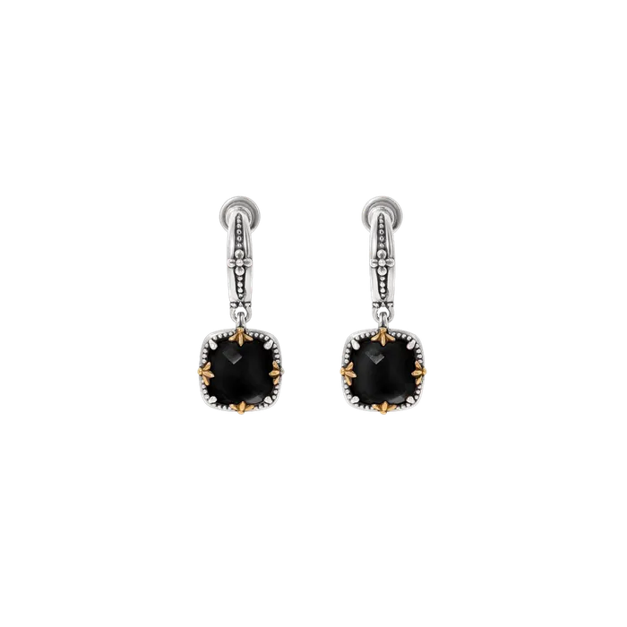 Konstantino Earrings Konstantino Sterling Silver and 18K Yellow Gold Black Onyx Dangle Earrings