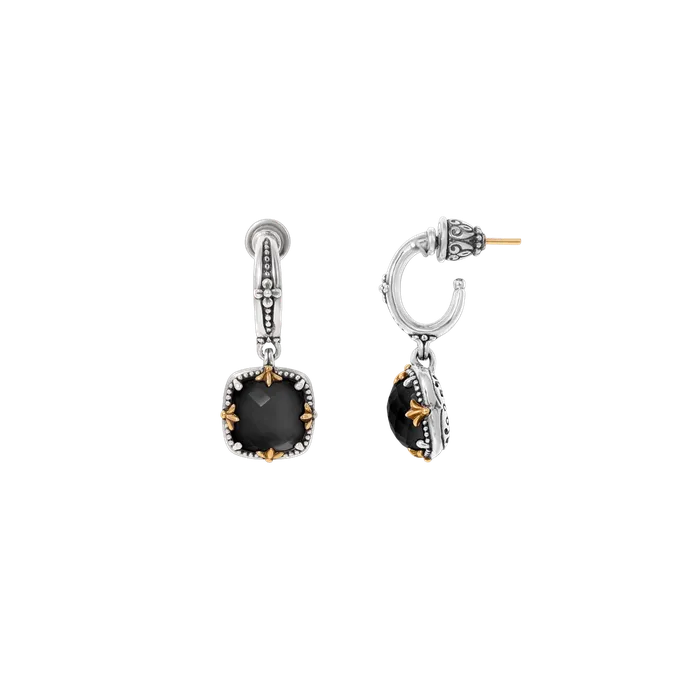 Konstantino Earrings Konstantino Sterling Silver and 18K Yellow Gold Black Onyx Dangle Earrings Konstantino Earrings Konstantino Sterling Silver and 18K Yellow Gold Black Onyx Dangle Earrings