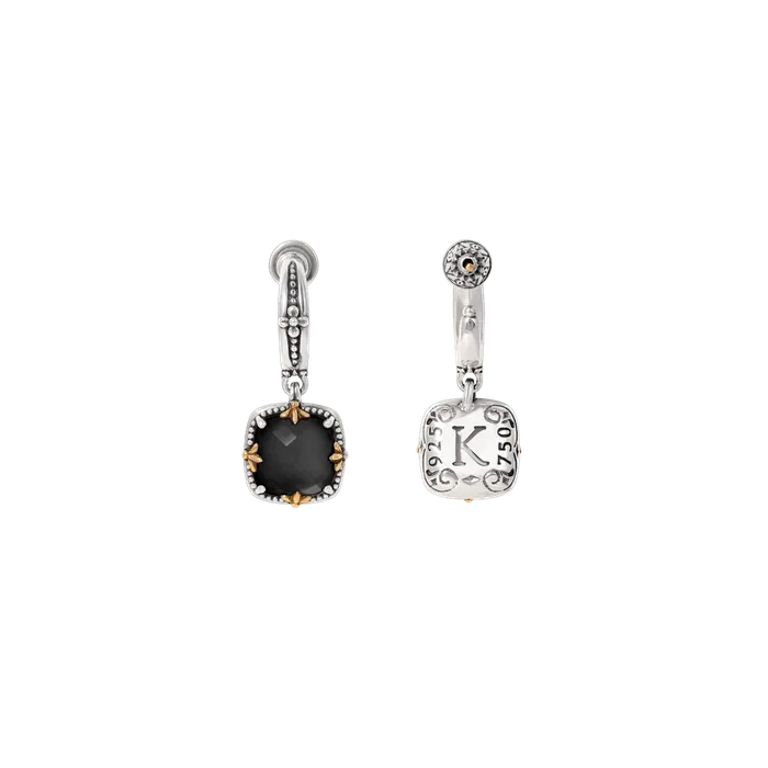 Konstantino Earrings Konstantino Sterling Silver and 18K Yellow Gold Black Onyx Dangle Earrings Konstantino Earrings Konstantino Sterling Silver and 18K Yellow Gold Black Onyx Dangle Earrings