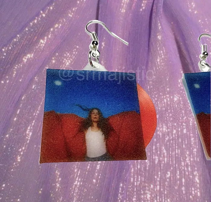 Maggie Rogers Heard it in a Past Life Vinyl Album Handmade Earrings Sam Makes Things Earrings