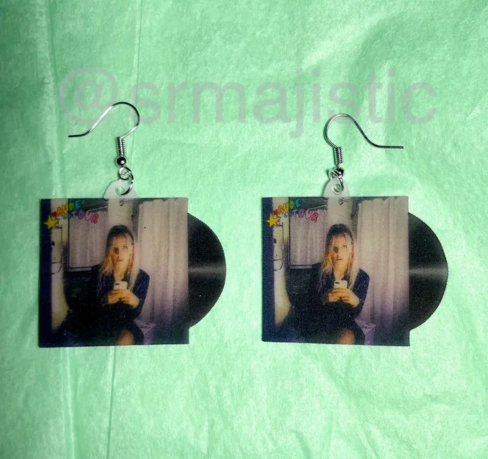 Maude Latour Block Your Number Vinyl Single Handmade Earrings Sam Makes Things Earrings Maude Latour Block Your Number Vinyl Single Handmade Earrings Sam Makes Things Earrings