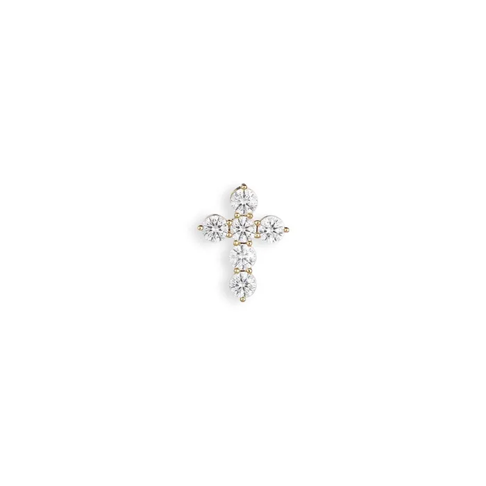 Meierotto Jewelers PreStyled Sets 18K Yellow Gold Diamond Cross Pendant Meierotto Jewelers PreStyled Sets 18K Yellow Gold Diamond Cross Pendant