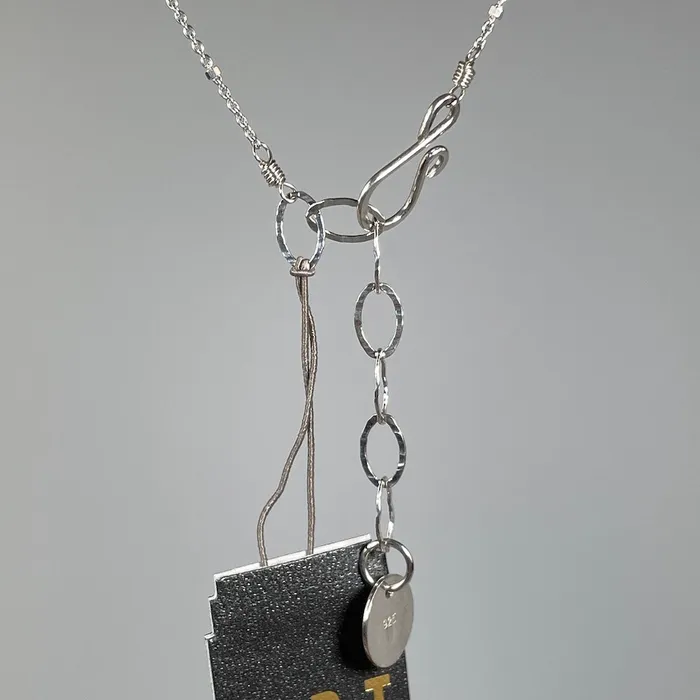 Necklaces Art By Any Means Green Labradorite Lattice Necklace