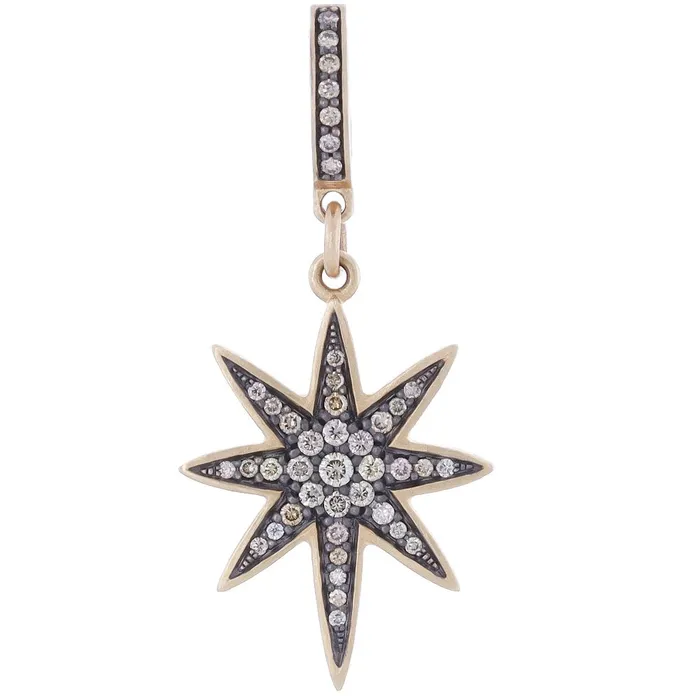 Necklaces Cynthia Ann Cynthia Ann 14K Yellow Gold Star Diamond Pendant