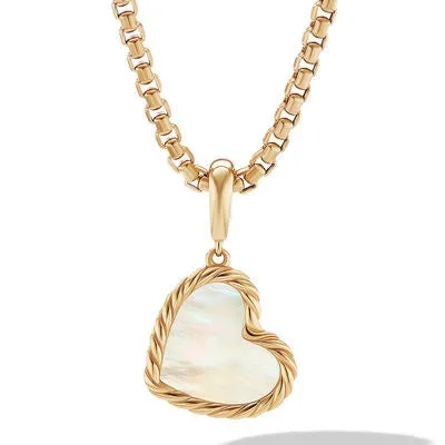 Necklaces David Yurman David Yurman Cable Elements Heart Pendant