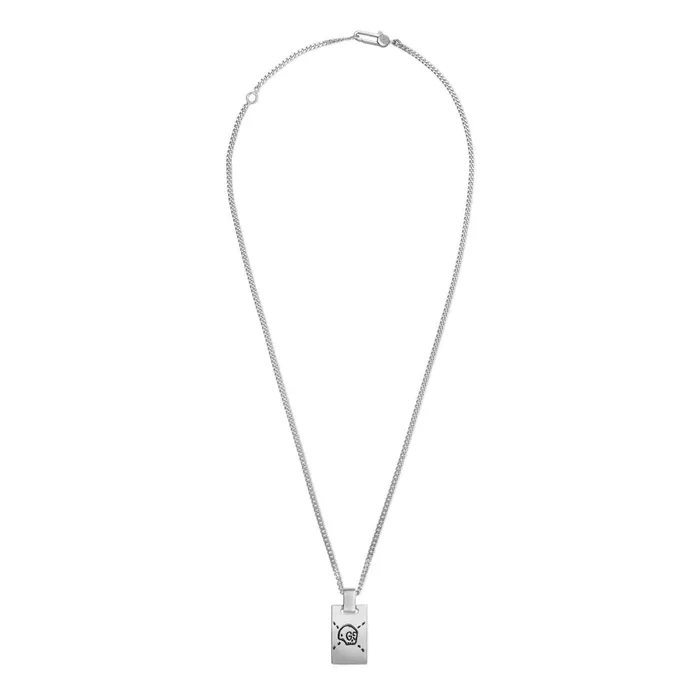 Necklaces Gucci Gucci Sterling Silver Ghost Necklace 2022 inch