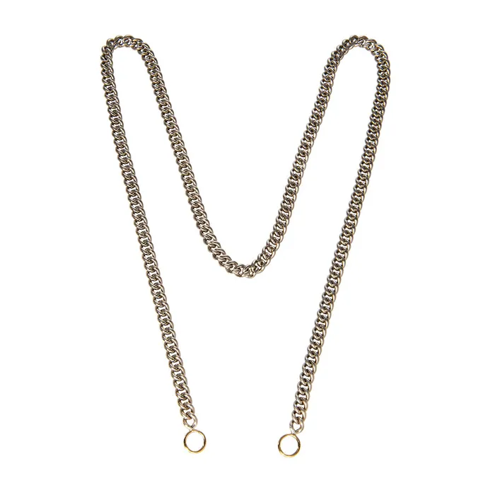 Necklaces Marla Aaron Silver Heavy Curb Chain Necklace Marla Aaron