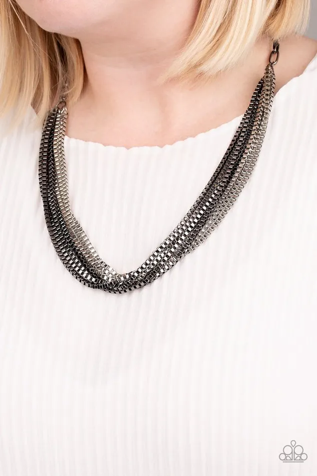 Necklaces Paparazzi Jewelry Paparazzi Necklace Beat Box Queen Black