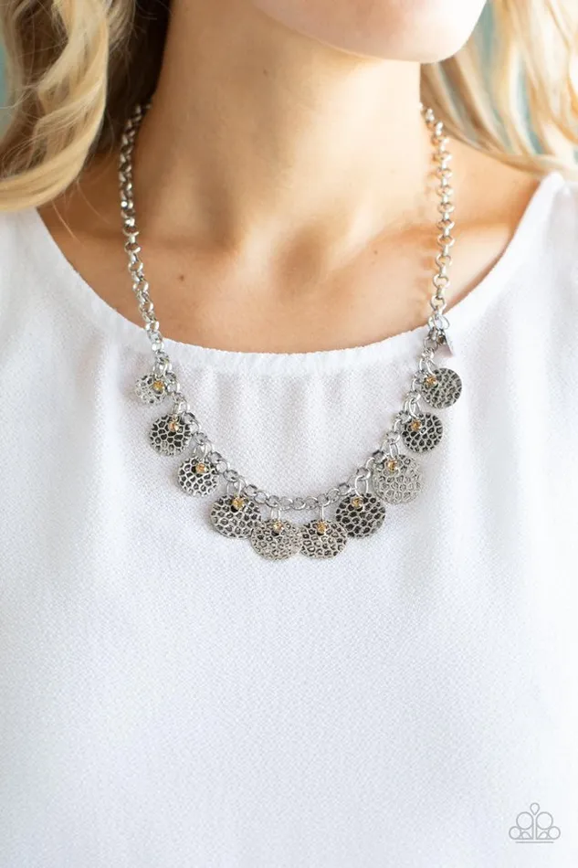 Necklaces Paparazzi Jewelry Paparazzi Necklace Delightfully Dappled Brown