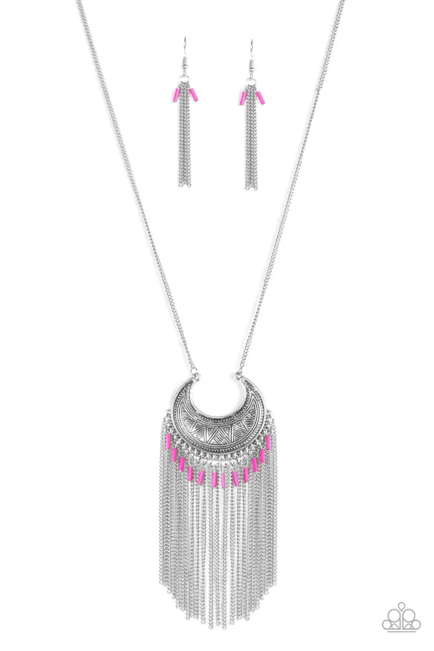 Necklaces Paparazzi Jewelry Paparazzi Necklace Desert Coyote Pink