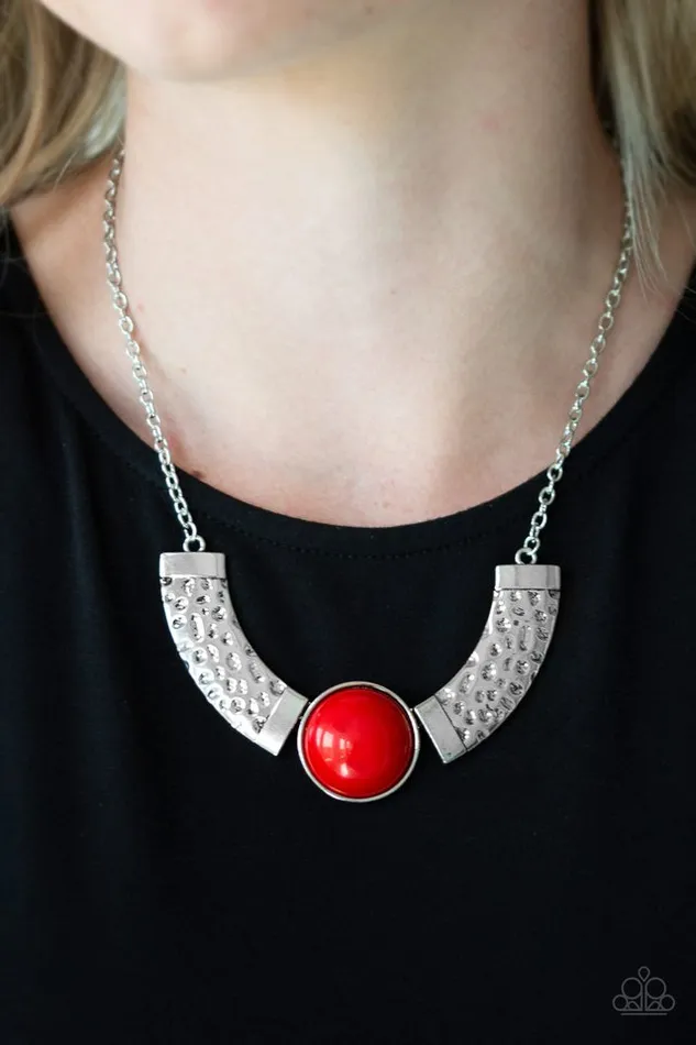 Necklaces Paparazzi Jewelry Paparazzi Necklace Egyptian Spell Red