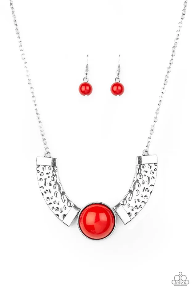 Necklaces Paparazzi Jewelry Paparazzi Necklace Egyptian Spell Red Necklaces Paparazzi Jewelry Paparazzi Necklace Egyptian Spell Red