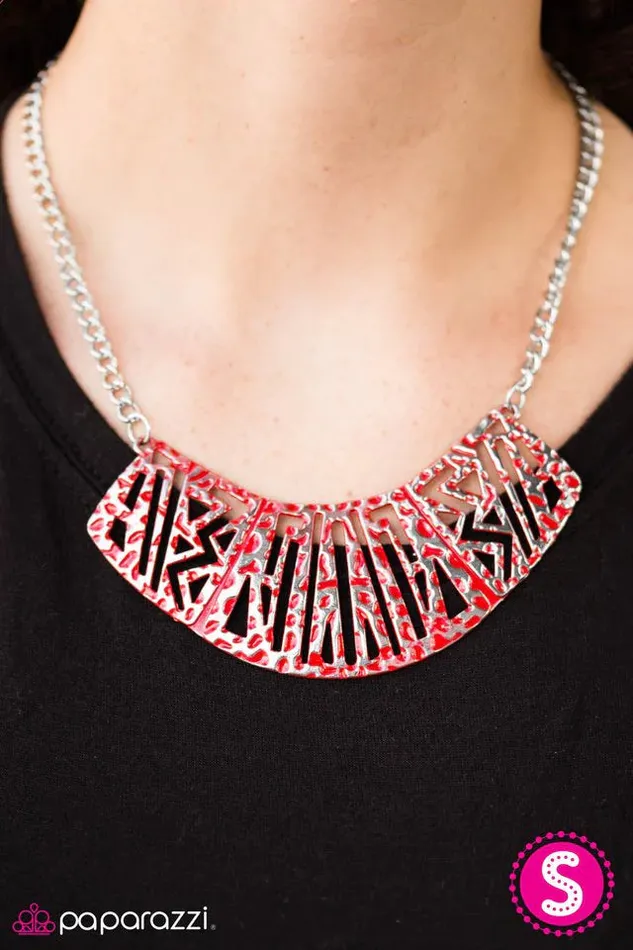 Necklaces Paparazzi Jewelry Paparazzi Necklace Land Before Time Red