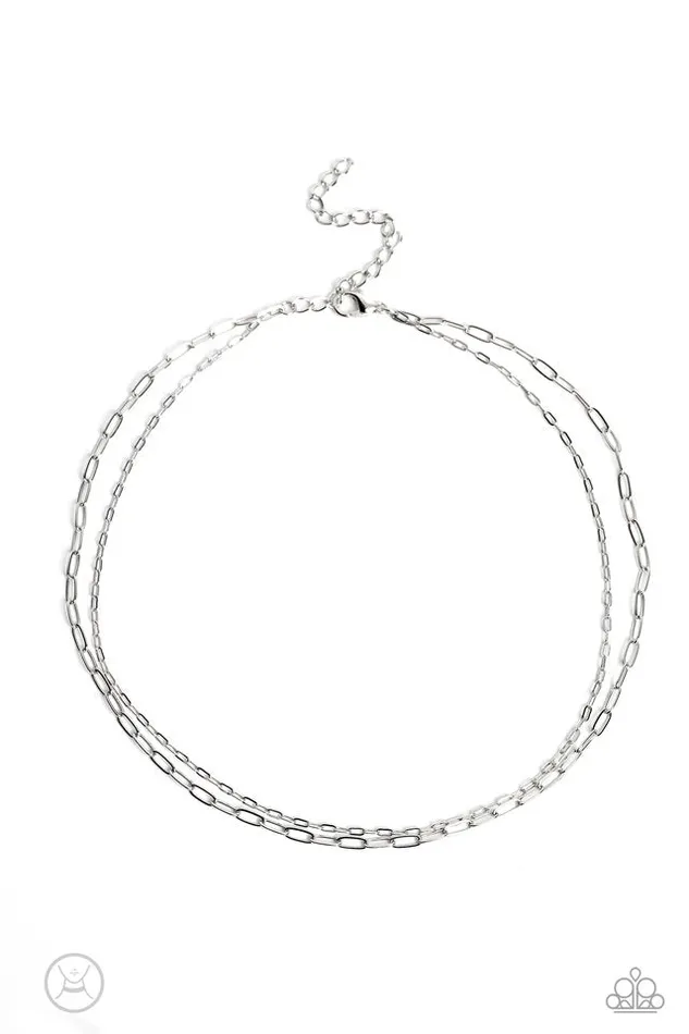Necklaces Paparazzi Jewelry Paparazzi Necklace Polished Paperclips Silver Necklaces Paparazzi Jewelry Paparazzi Necklace Polished Paperclips Silver