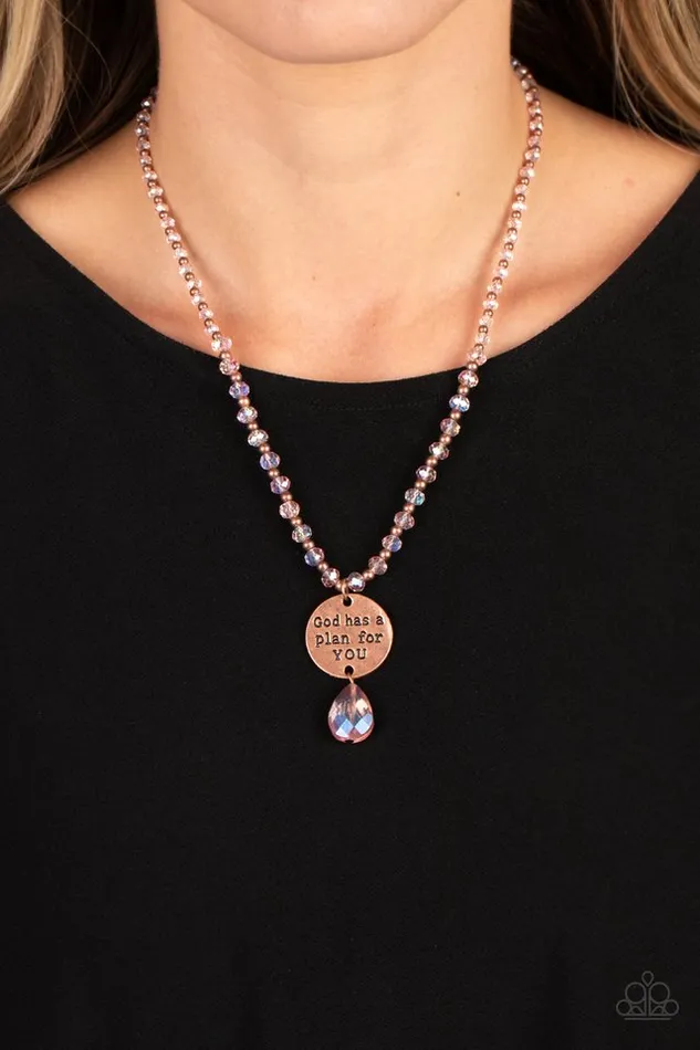 Necklaces Paparazzi Jewelry Paparazzi Necklace Priceless Plan Copper