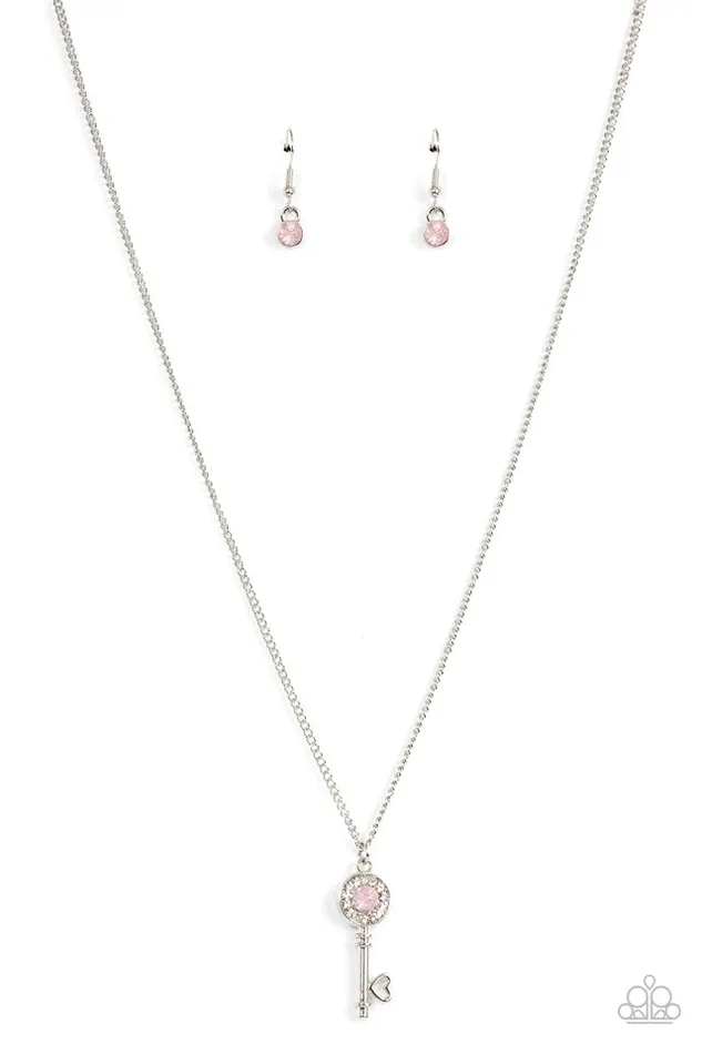 Necklaces Paparazzi Jewelry Paparazzi Necklace Prized Key Player Pink Necklaces Paparazzi Jewelry Paparazzi Necklace Prized Key Player Pink