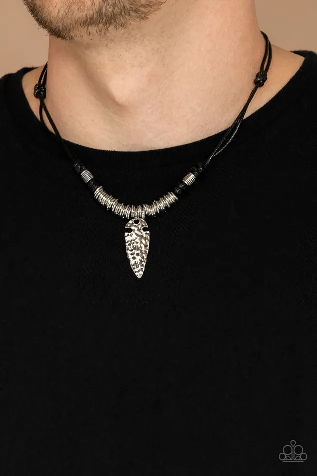 Necklaces Paparazzi Jewelry Paparazzi Necklace Rush In ARROWHEADFirst Black