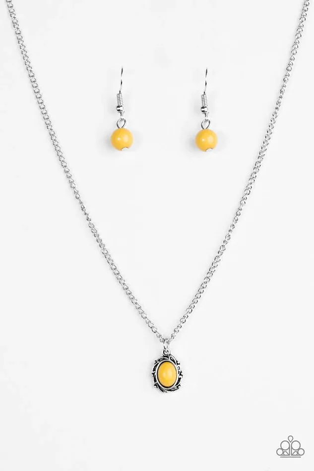 Necklaces Paparazzi Jewelry Paparazzi Necklace Season To Cherish Yellow