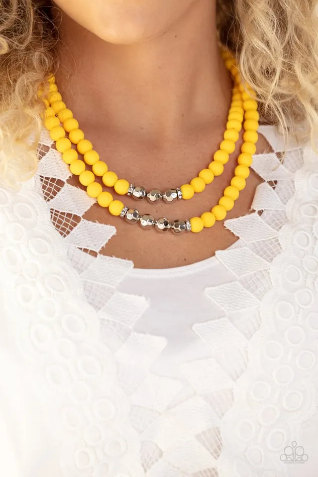 Necklaces Paparazzi Jewelry Paparazzi Necklace Summer Splash Yellow
