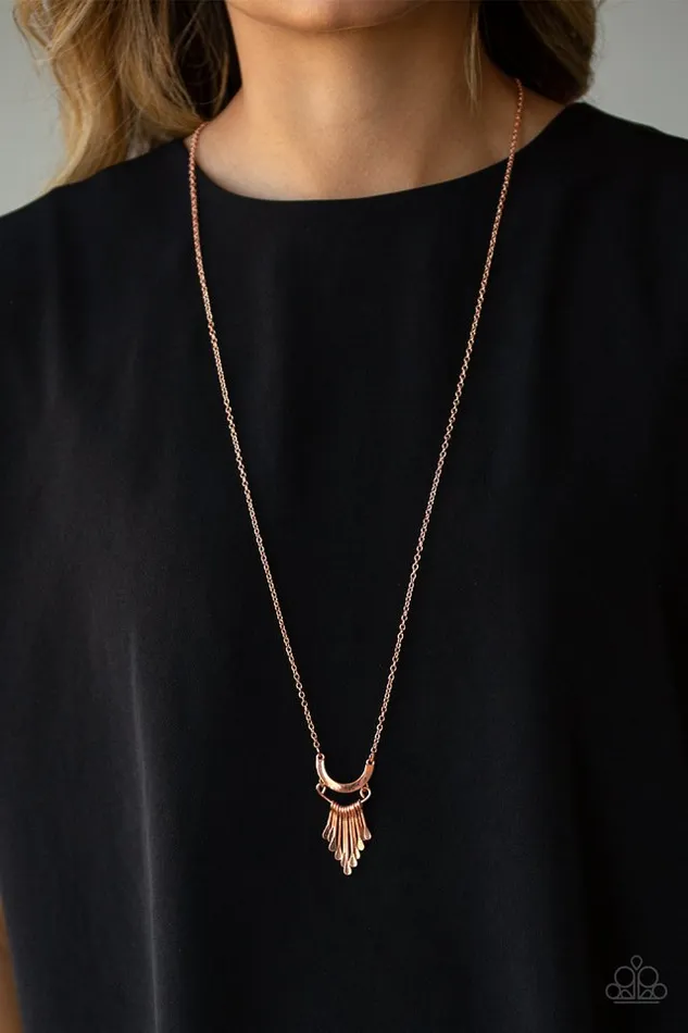 Necklaces Paparazzi Jewelry Paparazzi Necklace Trendsetting Trinket Copper