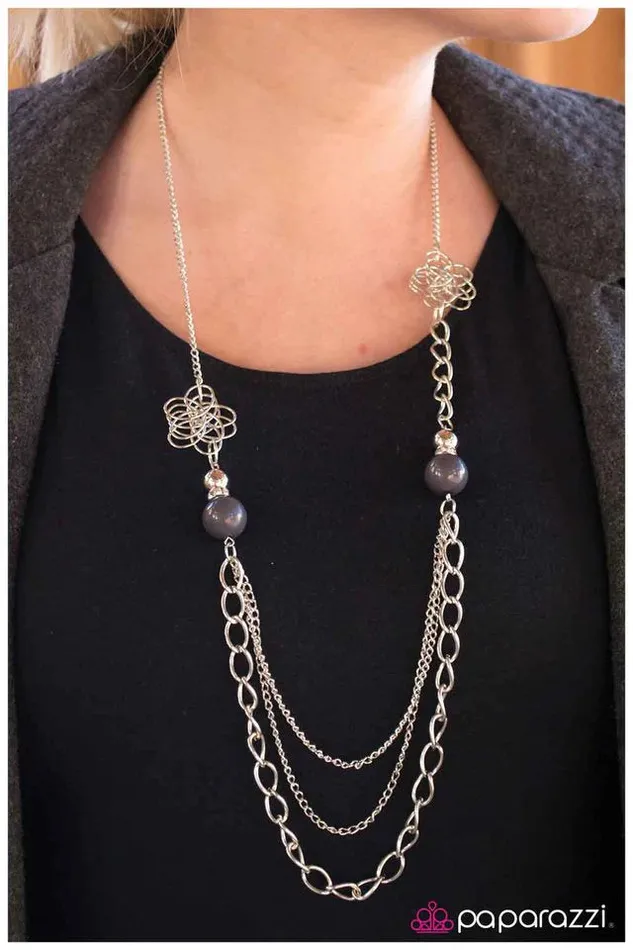 Necklaces Paparazzi Jewelry Paparazzi Necklace Truly Madly Deeply Gray
