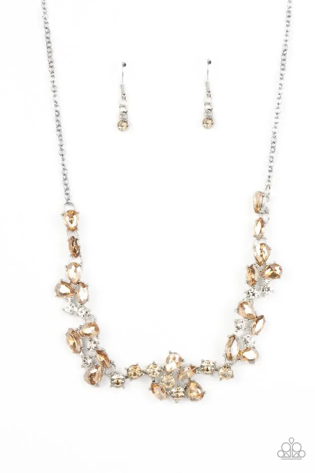 Necklaces Paparazzi Jewelry Paparazzi Necklace Welcome to the Ice Age Brown Necklaces Paparazzi Jewelry Paparazzi Necklace Welcome to the Ice Age Brown