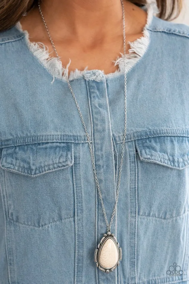 Necklaces Paparazzi Jewelry Paparazzi Necklace Western Fable White