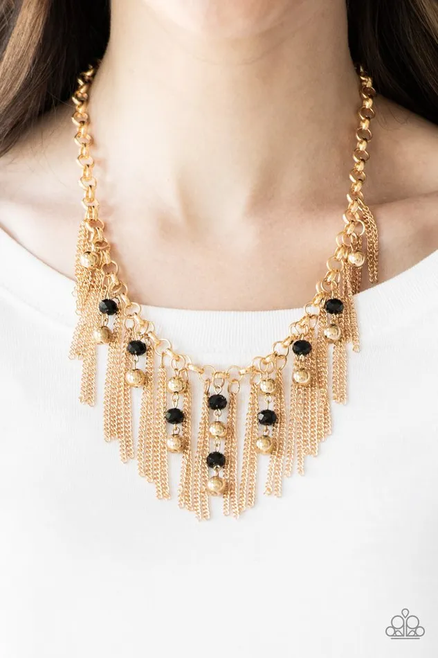 Necklaces Paparazzi Necklace Ever Rebellious Gold Paparazzi Jewelry