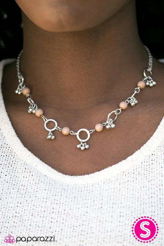 Necklaces Paparazzi Necklace SHORE As The Wind Blows Brown Paparazzi Jewelry
