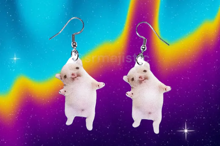 Oh Poor Thang Pooby Cute Dog Funny Meme Handmade Earrings Sam Makes Things Earrings Oh Poor Thang Pooby Cute Dog Funny Meme Handmade Earrings Sam Makes Things Earrings