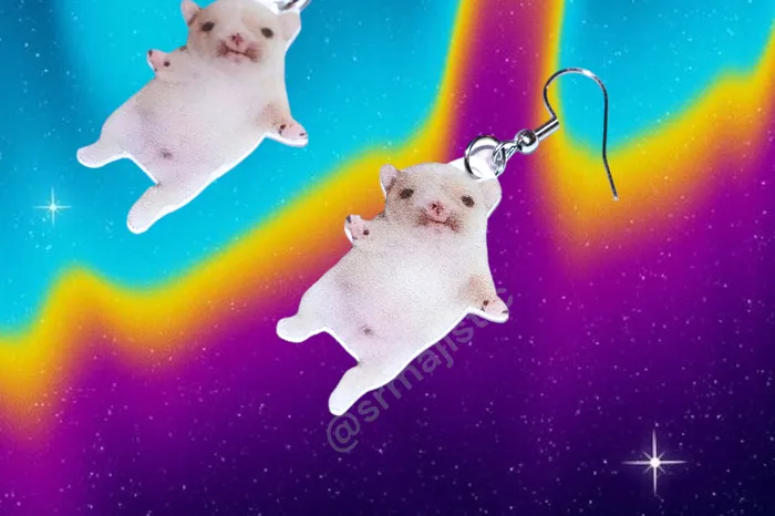 Oh Poor Thang Pooby Cute Dog Funny Meme Handmade Earrings Sam Makes Things Earrings Oh Poor Thang Pooby Cute Dog Funny Meme Handmade Earrings Sam Makes Things Earrings