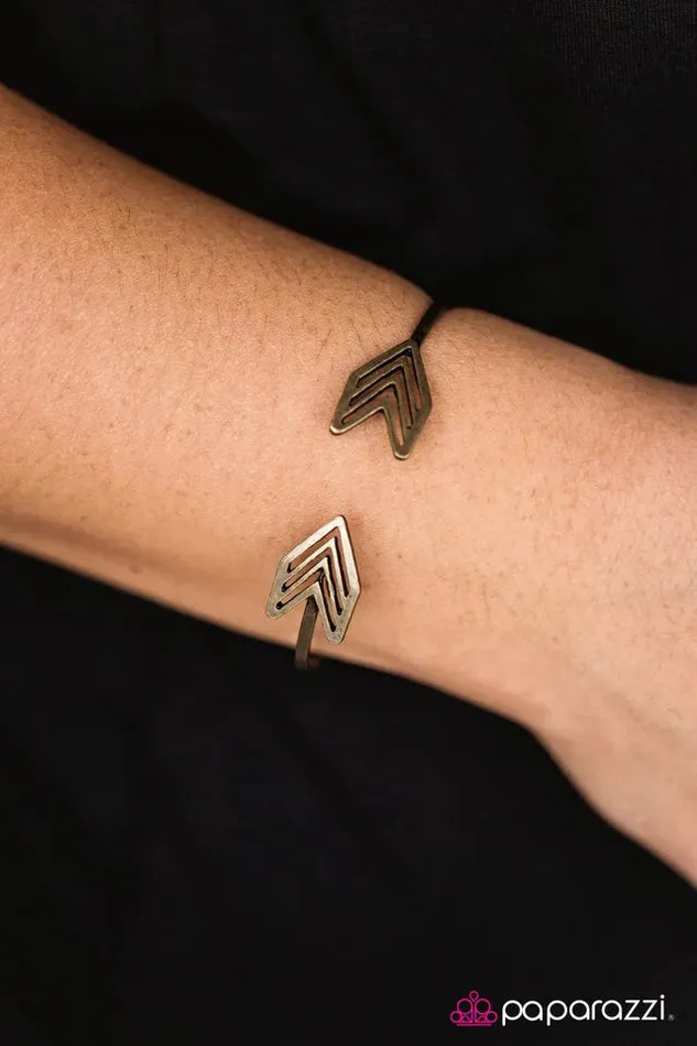 Paparazzi Bracelet Aim For The Stars Brass Paparazzi Jewelry Bracelets