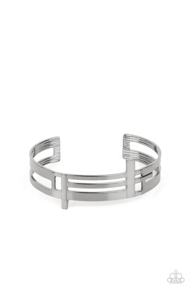 Paparazzi Bracelet Barred Lines Black Paparazzi Jewelry Bracelets Paparazzi Bracelet Barred Lines Black Paparazzi Jewelry Bracelets