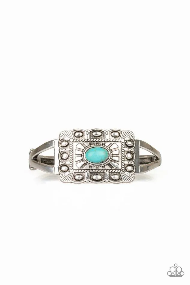 Paparazzi Bracelet BIG House On The Prairie Blue Paparazzi Jewelry Bracelets