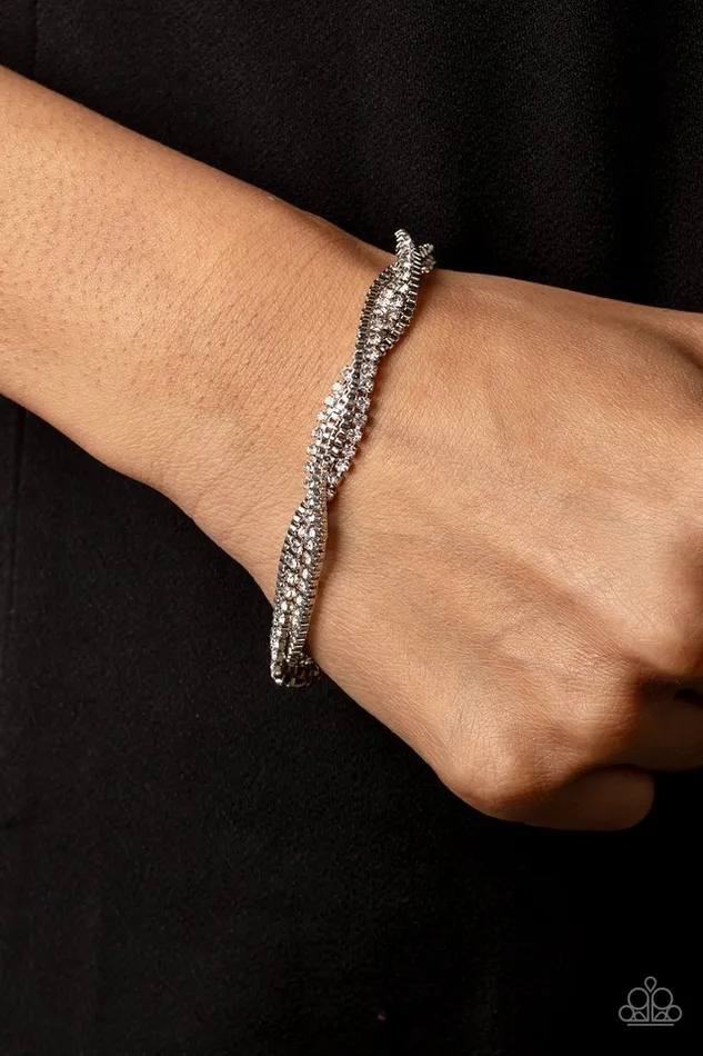 Paparazzi Bracelet Box Office Bling White Paparazzi Jewelry Bracelets