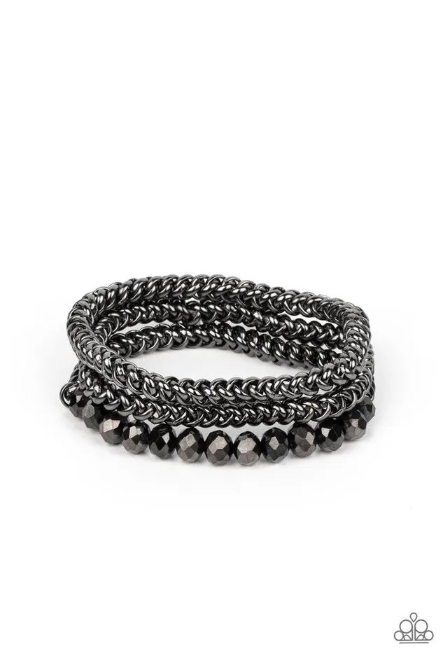 Paparazzi Bracelet Gutsy and Glitzy Black Paparazzi Jewelry Bracelets Paparazzi Bracelet Gutsy and Glitzy Black Paparazzi Jewelry Bracelets