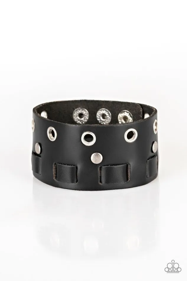 Paparazzi Bracelet Mainstreet Motocross Black Paparazzi Jewelry Bracelets