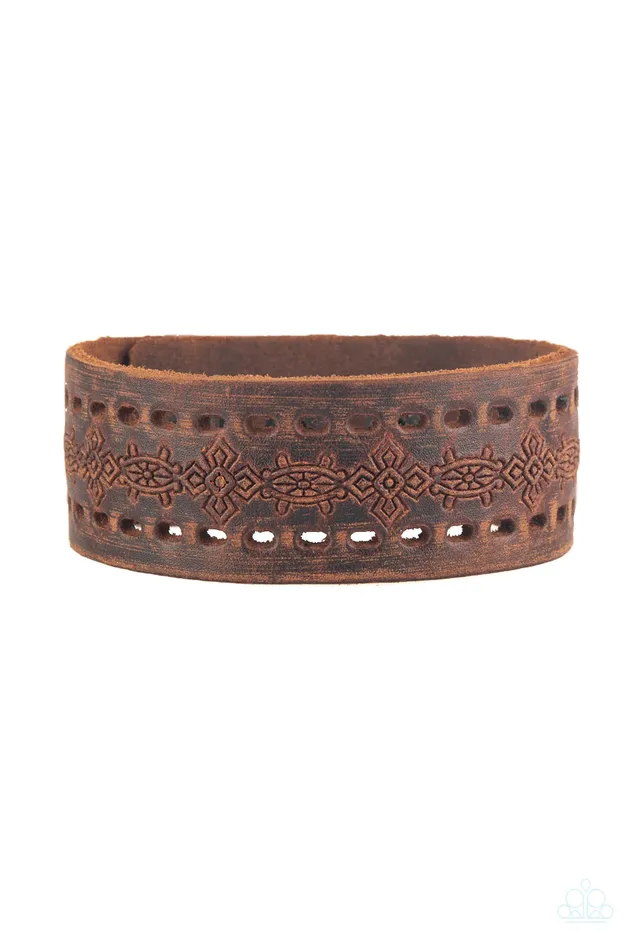 Paparazzi Bracelet Make The WEST Of It Brown Paparazzi Jewelry Bracelets