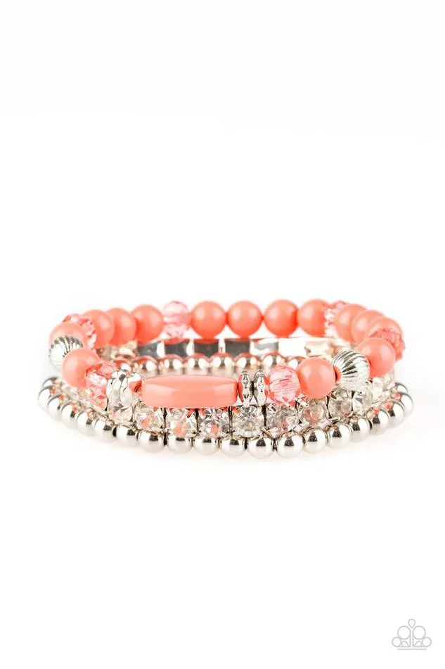 Paparazzi Bracelet Modestly Madonna Orange Paparazzi Jewelry Bracelets