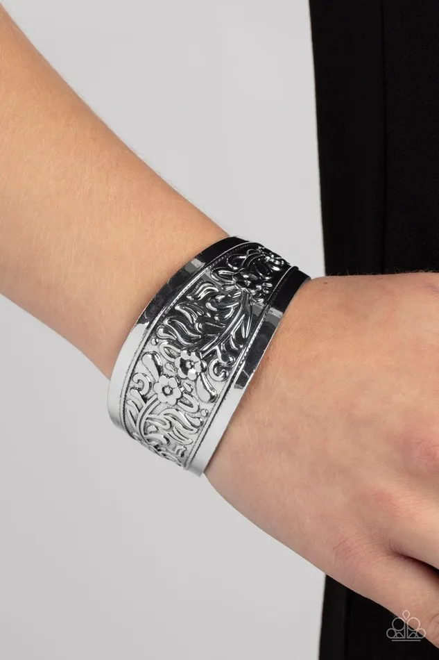 Paparazzi Bracelet Purely Prairie Silver Paparazzi Jewelry Bracelets