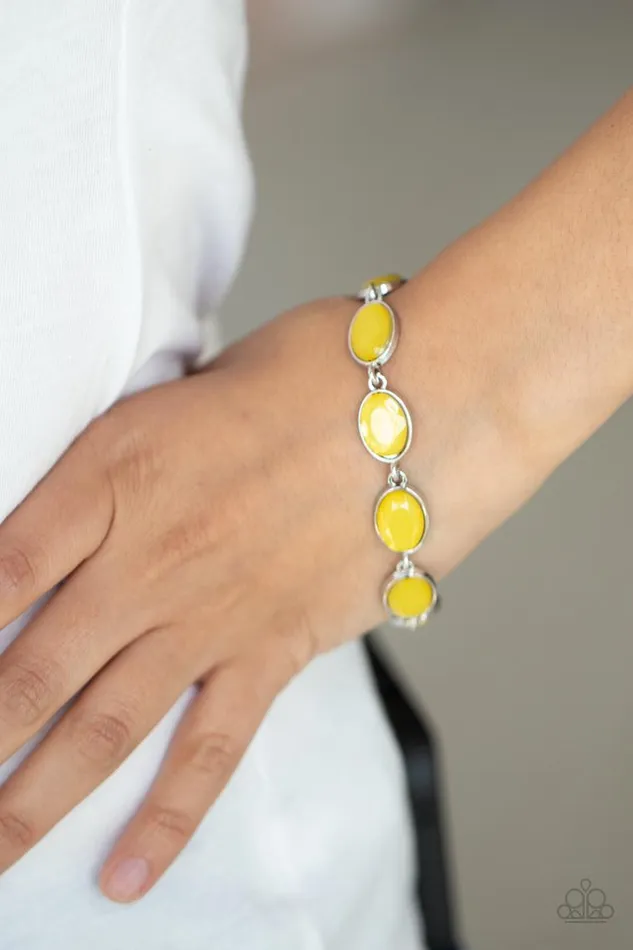 Paparazzi Bracelet Smooth Move Yellow Paparazzi Jewelry Bracelets