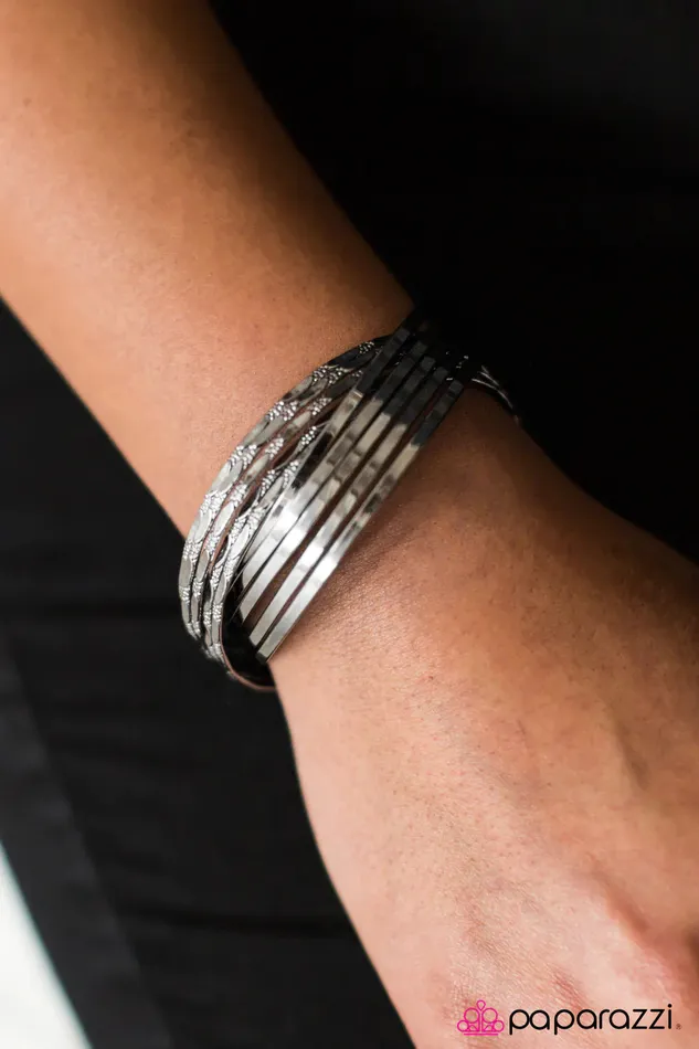 Paparazzi Bracelet Stacked In My Favor Black Paparazzi Jewelry Bracelets